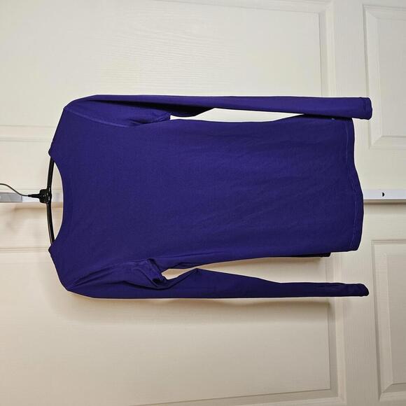 Nike Pro Long Sleeve V-Neck Top - Women's Size S - Purple - Picture 2 of 6